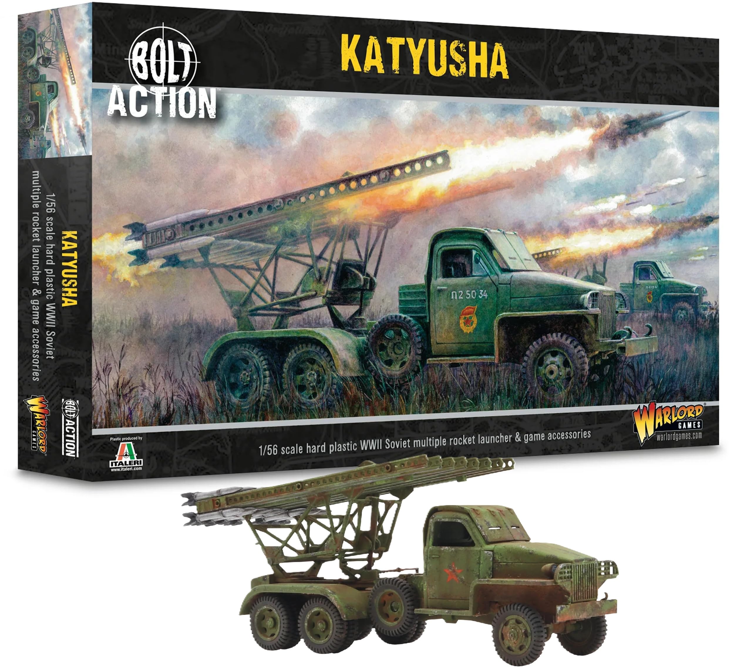 Warlord Games Soviet Army Katyusha - 1:56 / 28mm Plastic Scale Model for Bolt Action Highly Detailed World War 2 Miniatures