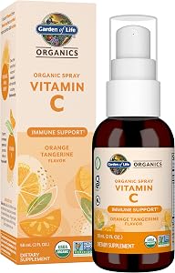Garden of Life Organics Vitamin C Spray Featuring Amla Berry – Liquid Vitamin C Supplement for Immune & Skin Health Support, 