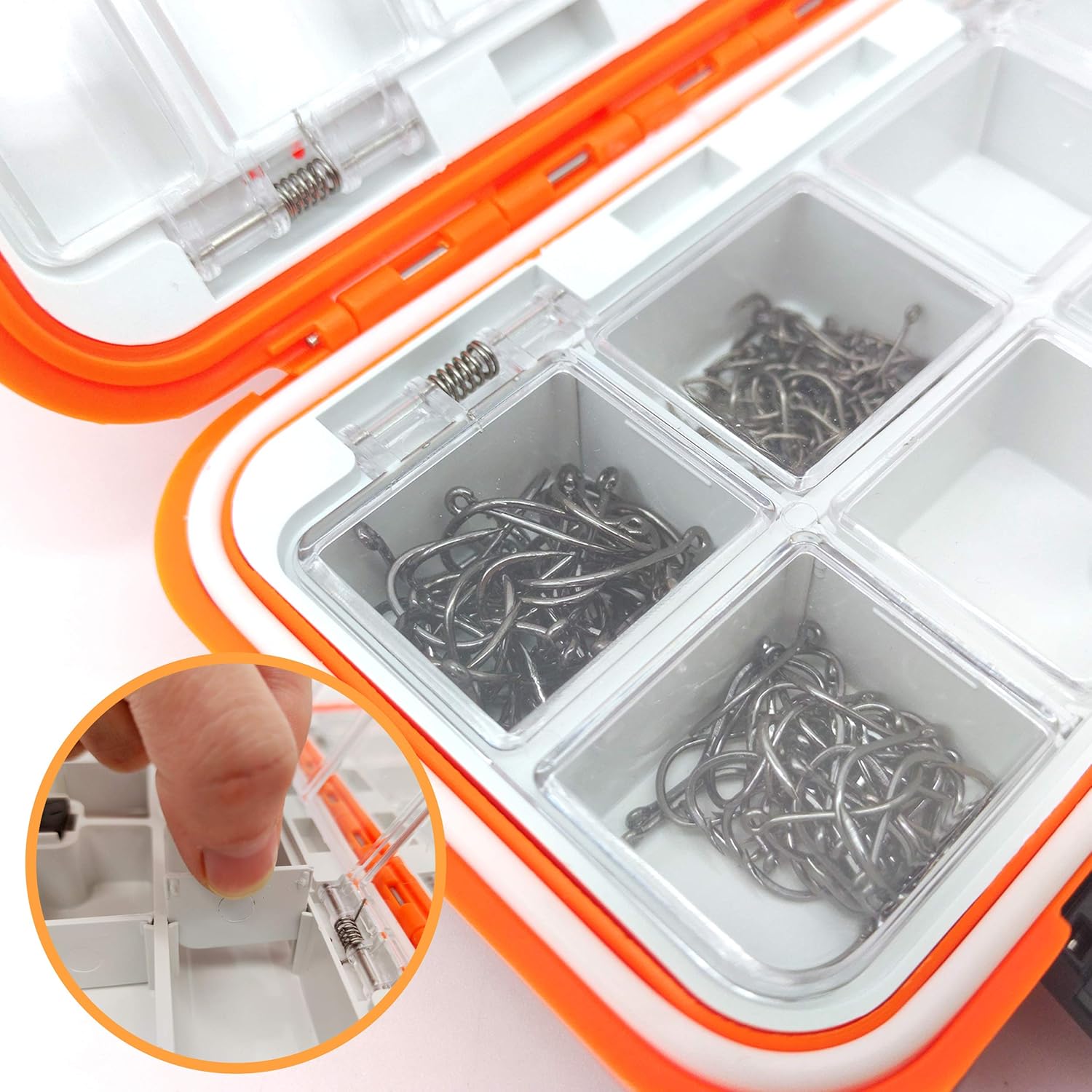 Fishing Tackle Bait Storage Boxes, Waterproof Portable Double-Sided Lure Hook Organizer, Mini Utility Lures Fishing Box: Home Improvement