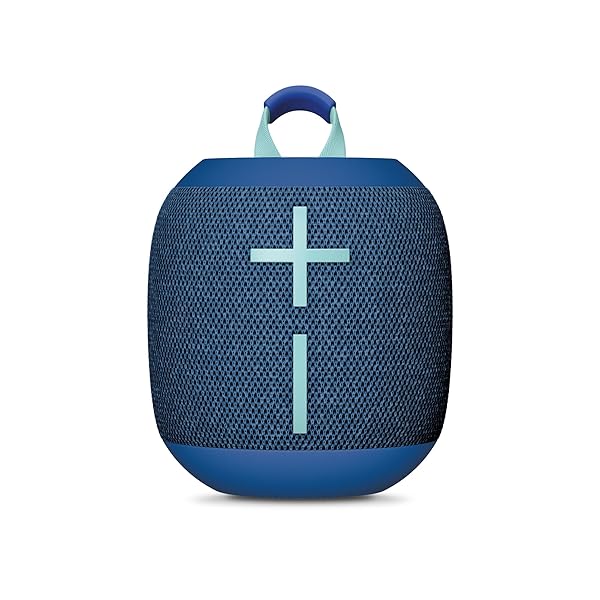 ULTIMATE EARS WONDERBOOM 4 OUTDOOR SPEAKERS BLUETOOTH WATERPROOF WITH BIG BASS & 360-DEGREE SOUND, DUSTPROOF FLOATING WIRELESS SPEAKER, 131FT RANGE – BLUE