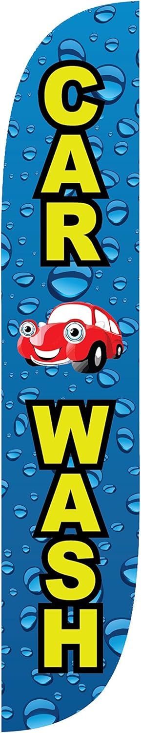 LookOurWay Car Wash Bubbles Feather Flag, 12-Feet : Sports & Outdoors