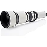 Opteka 650-1300mm (with 2X- 1300-2600mm) Telephoto Zoom Lens for Canon EF-Mount EOS 90D, 80D, 77D, 70D, 60D, 50D, 7D, 6D, 5D,