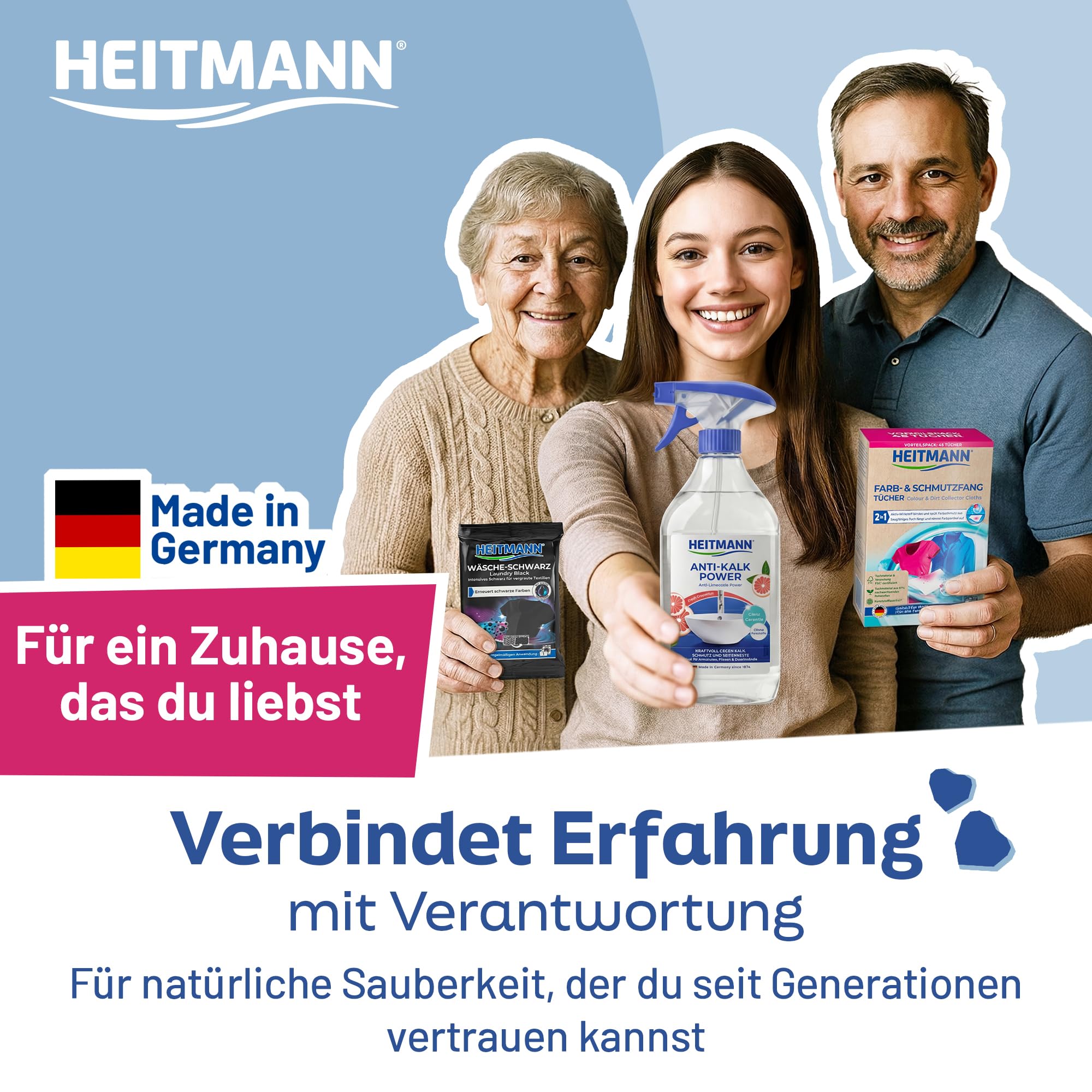 HEITMANN Spülmaschinenreiniger Express Hygiene-Reiniger 30 g | Dreifach-aktiv gegen Fett, Kalk & Gerüche | Maschinenreiniger für Spülmaschine | Für Sprüharme, Filter & Innenraum 7