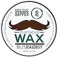 Billy Jealousy Bulletproof Strong Hold Mustache Wax, Conditioning Travel-Friendly Styling Product with Woodsy Lavender, Tropical Fruit, and Oak Moss Scent, 2 Oz