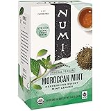 Numi Organic Tea Moroccan Mint, Tea Bags, Herbal Teasan, 18 Count, Pack of 3