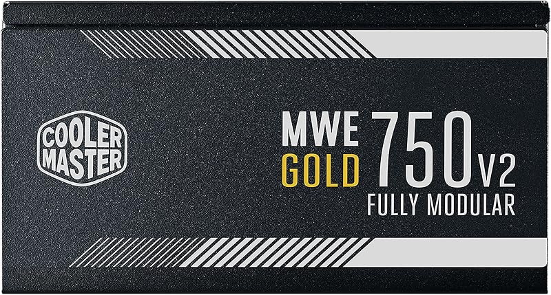 MWE 750 Gold V2 - Fuente de Alimentación 750W Modular (Enchufe EU), 80 PLUS Gold, Cableado Negro Plano, Ventilador HDB 120 mm, Umbral de Alta Temperatura - 5 Años de Garantía