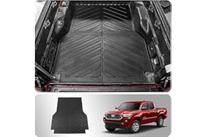 Thinzyou Truck Bed Mat Compatible with 2005-2023 Toyota Tacoma Bed Mat Trunk Bed Mat All Weather Trunk Bed Liner 5ft Short Bed 2022 Tacoma Accessories (5ft Short Truck Mat)