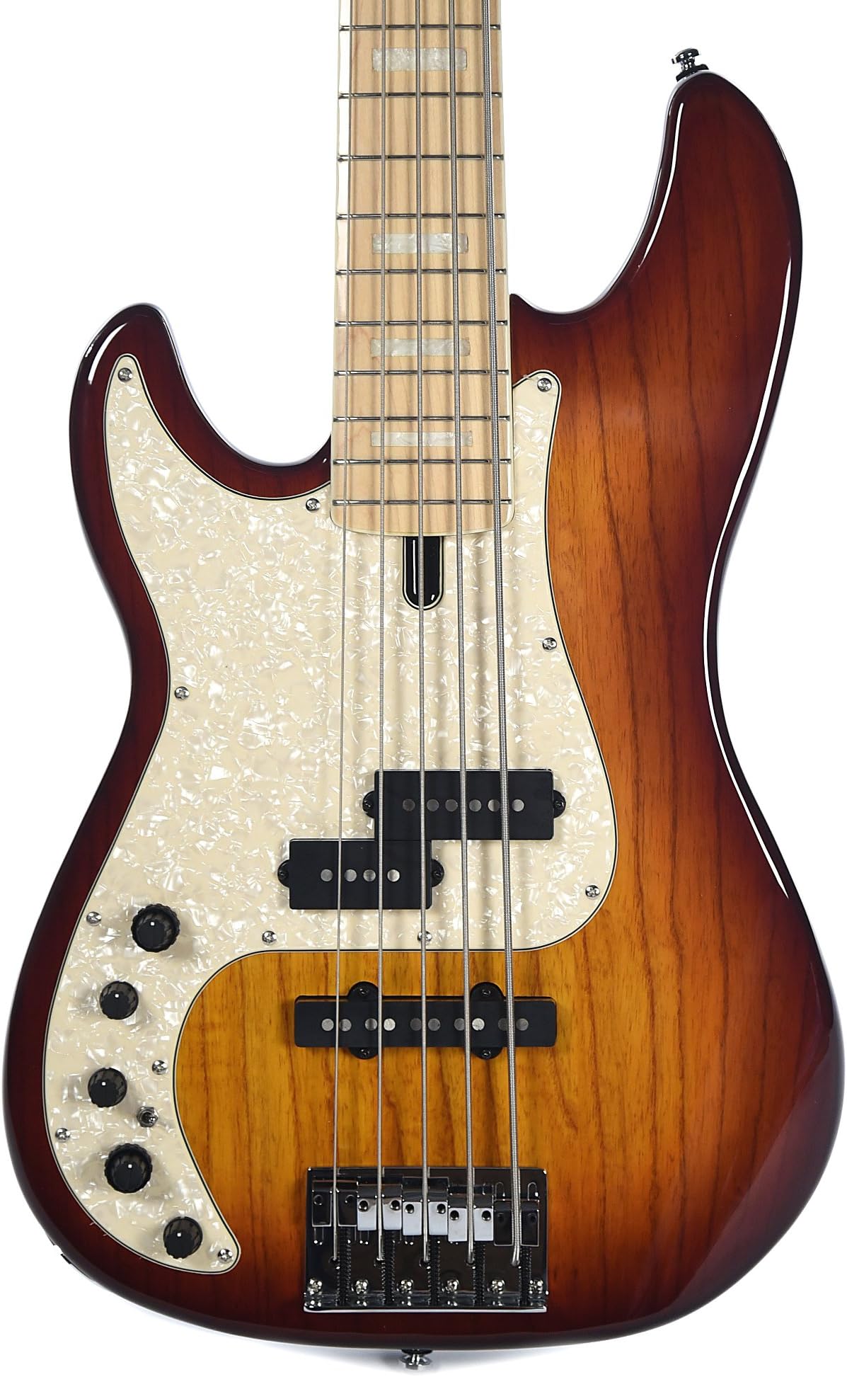 Sire Marcus Miller P7 Swamp Ash 5-String Bass Tobacco Sunburst LEFTY w/Gig Bag