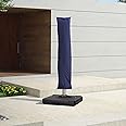 PURPLE LEAF Patio Umbrella Parasol Cover UV Resistant Outdoor Offset Cantilever Umbrella Cover with Zipper and Rod, Navy Blue