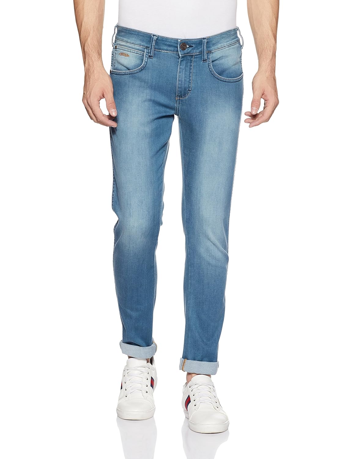 wrangler men's skinny fit jeans