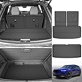 Original 2022-2026 MDX Cargo Liner &amp; Backrest Mat for Acura MDX | Custom Fit Upper and Lower Position Trunk Mat &amp; 3rd Row Seat Backrest Mat - All Weather Odorless TPE Car Mats for Acura MDX