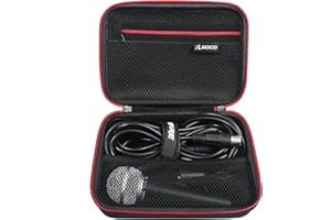 Microphone Case Compatible with Shure SM58 Pro/SM58-LC/SM58S/SM57/PGA48/BETA 58A/PGA58/SM48/BETA 57A/SV100-WA XLR Dynamic Mic