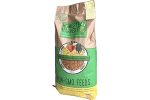 WHOLESOME HARVEST Homestead Harvest Non-GMO Plain Ol' Scratch Grain for All Classes of Livestock - 40 lb