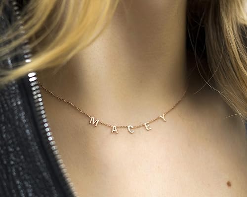 letter necklace for girlfriend