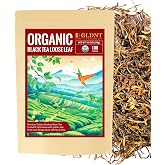 GLDNT Organic Black Tea Loose Leaf, Chinese Golden Monkey Black Tea, 3.5oz | Floral Honey Aroma, Malty Notes, Full-Bodied Smooth Taste, No Bitterness, Caffeinated, Gluten Free, Hot/Iced, Resealable Bag