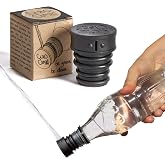 CuloClean Portable Bidet for Toilet, Travel, Hiking or Camping. Compatible with Every Bottle. Ultralight (12g, 0.42 oz). (CuloClean, 1pcs Black)