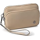 Dorefala Women's Wristlet Wallet, Small Travel Purse with Phone Pocket, Card Holder & 3 Zippers for Daily Use