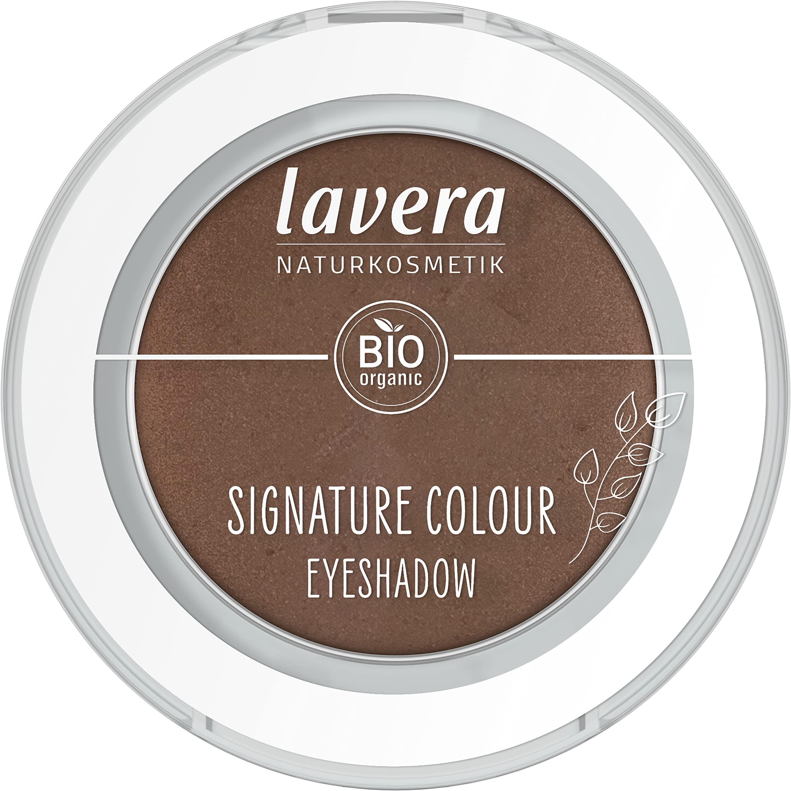 lavera Signature Colour Eyeshadow -Walnut 02- brown - Organic Almond Oil & Vitamin E - Vegan - matte - Intense Color Pay-off (1 pc.)