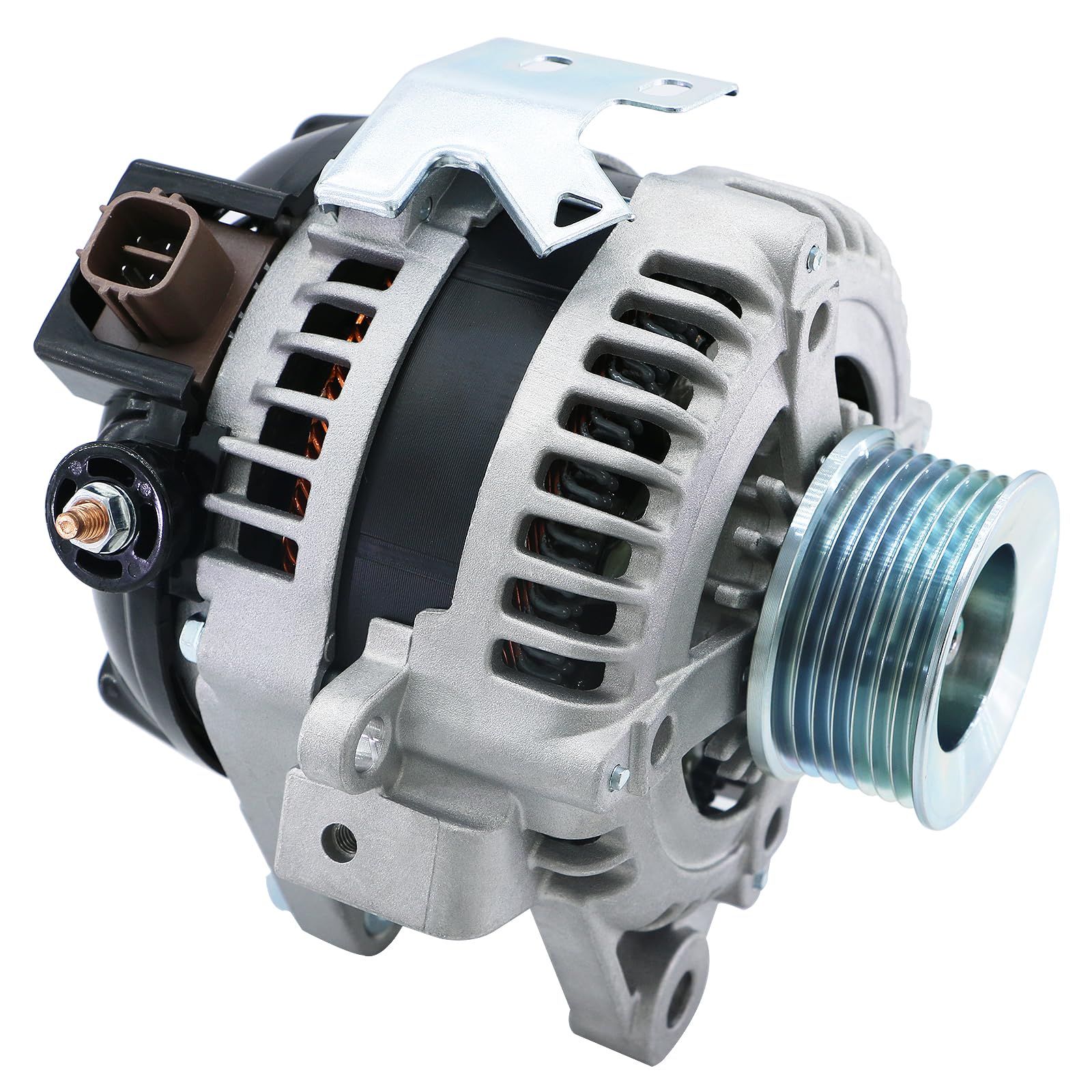 Photo 1 of Alternator Replacement New for Toyota 04-06 Camry,04-07 Highlander,04-08 Solara,L4 2.4L, 2005-2010 Scion TC 2.4 9664219-388 104210-3890 104210-5330 9664219-533 AND0418 400-52124 27060-0H100-84 AND0288