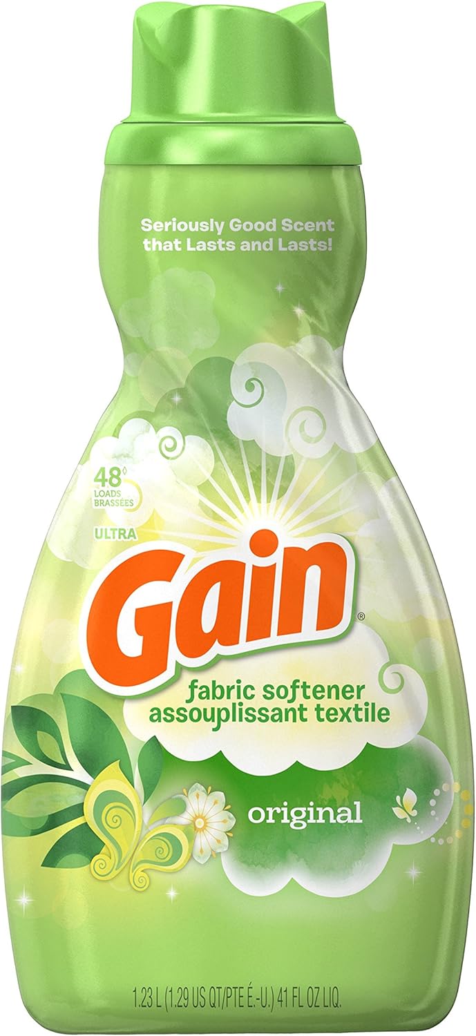 Gain Liquid Fabric Softener, Original, 41 fl oz, 4 Count: Health & Personal Care