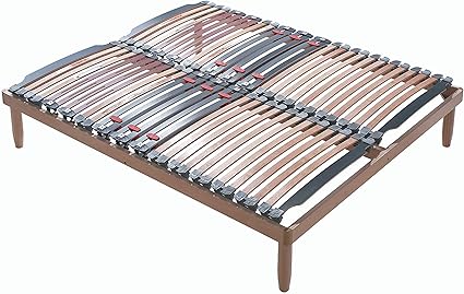 Evergreenweb Slatted Bed Frame 5 Ft King Size 150x200 Cm Solid Orthopedic Bed Base 58