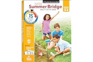 Summer Bridge Activities 3rd to 4th Grade Workbook, Math, Reading Comprehension, Writing, Science, Social Studies, Fitness Su