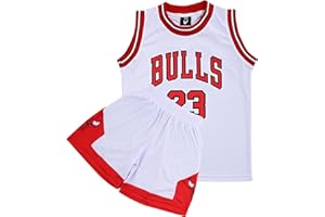 VEGAS APPAREL Kids Basketball Kit, 2 Piece Sleeveless Kids Basketball Jersey Shirt & Shorts for 2-14 Years Unisex Children
