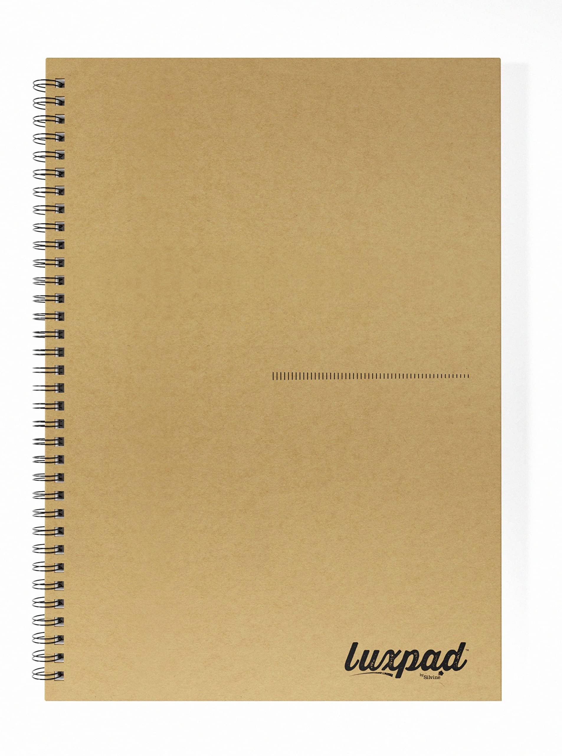 Silvine Luxpad Recycled A4 Hardback Wirebound Notebook - Lined (160 Pages) Kraft Covered