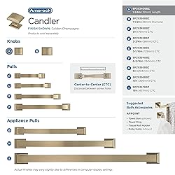 Amerock | Cabinet Knob | Golden Champagne | 1-1/4