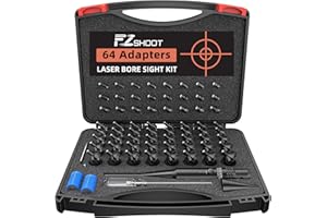 EZshoot Green/Red Bore Sight Laser with 64 Adapters Bright Laser Bore Sight Fit 0.17 to 12 GA Calibers Precise Bore Sight
