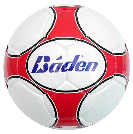 Baden Balón de fútbol Sala Blanco/Rojo: Amazon.es: Deportes y aire ...