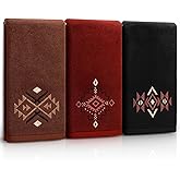 Gilprop Western Hand Towels Set of 3 Embroidered Decorative Coffee Bar Bathroom Towels 100% Cotton 14 x 29 for Kitchen Farmhouse Housewarming Decor