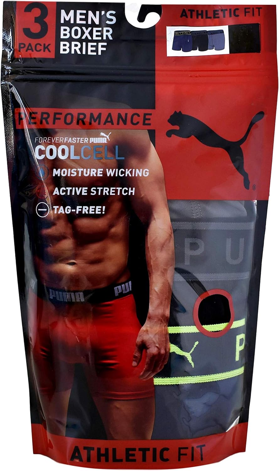 puma moisture wicking boxer briefs