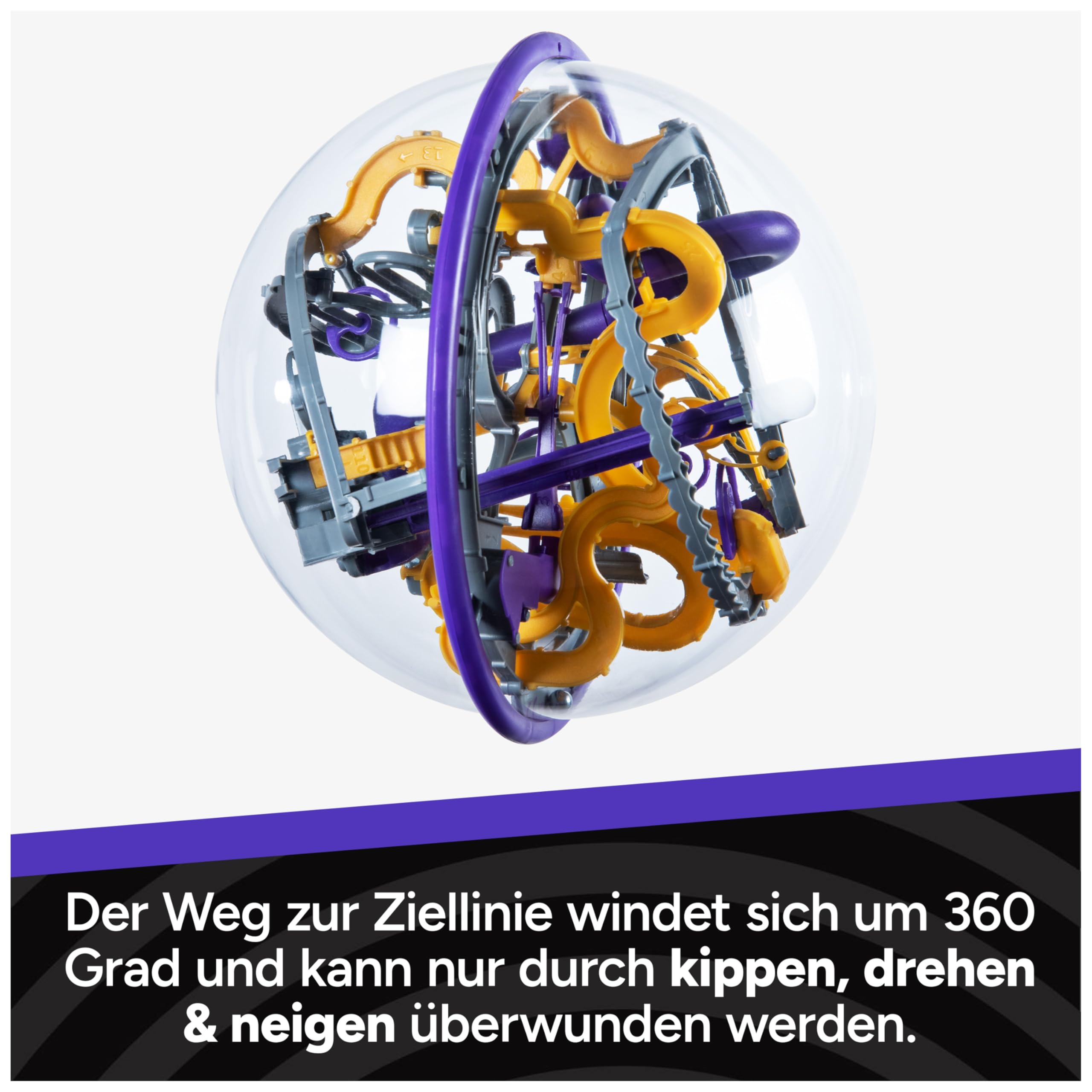 Spin Master Games - Perplexus Epic 3D Kugellabyrinth mit 125 Hindernissen, Konzentrationsspiel mit 360° Bewegung, Geschicklichkeitsspiel für Kinder ab 10 Jahren und Erwachsene 3