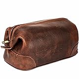 HLC Leather Toiletry Bag for Men - Best Gift for