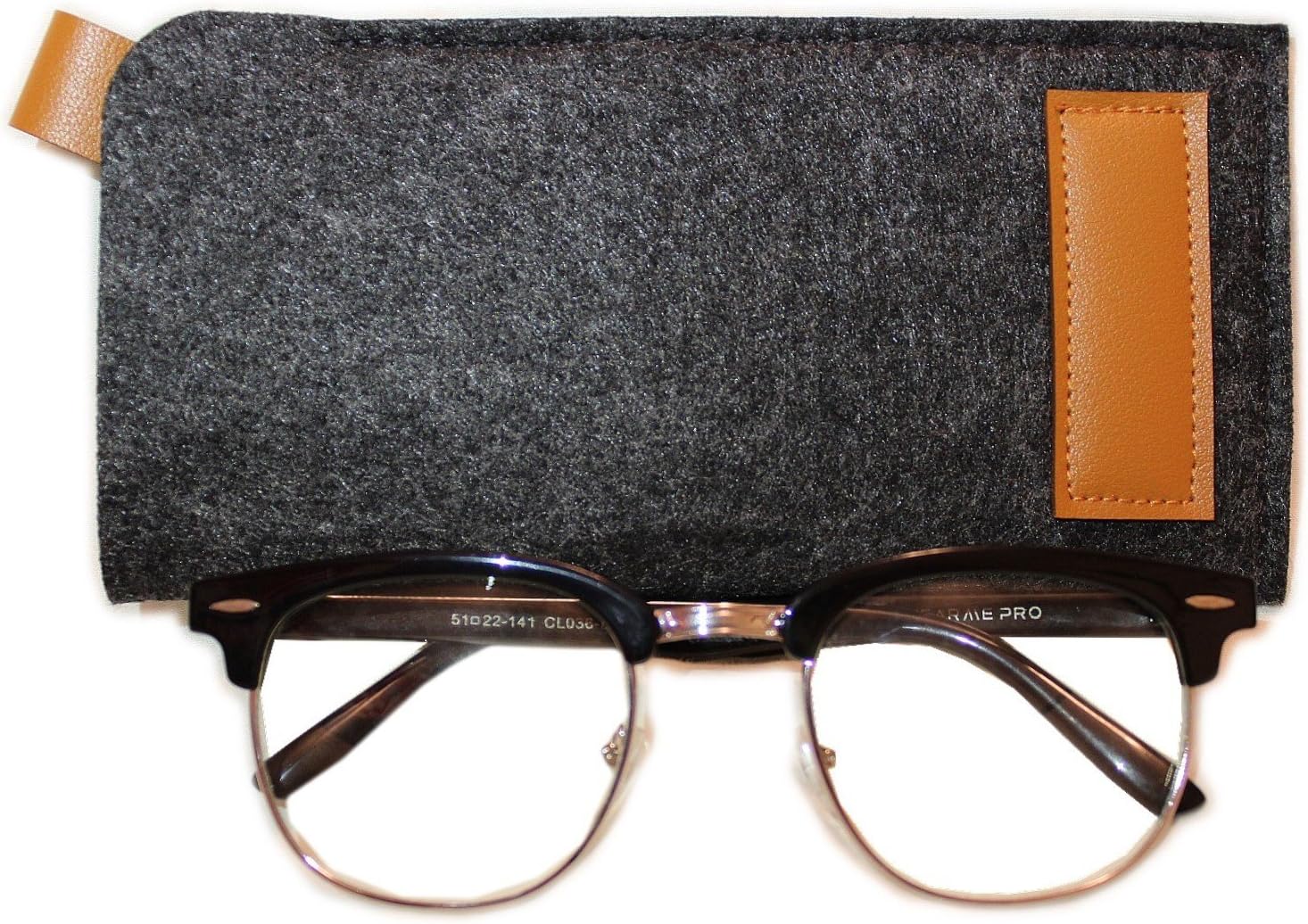 Glasses Case, Soft Felt Case Protects & Stores Sunglasses, Reading Glasses and Other Eyewear for Women, Men, and Children by Magnar