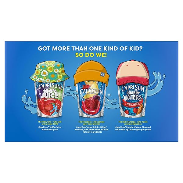 CAPRI SUN PACIFIC COOLER MIXED FRUIT FLAVORED JUICE DRINK BLEND, 10 CT BOX, 6 FL OZ POUCHES