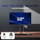 VIVO STAND-V001O Single Monitor Stand Black 17-32 inch VESA 75x75 100x100 view 6