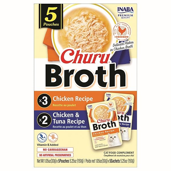 INABA CHURU BROTH FOR CATS, CREAMY BROTH WITH...
