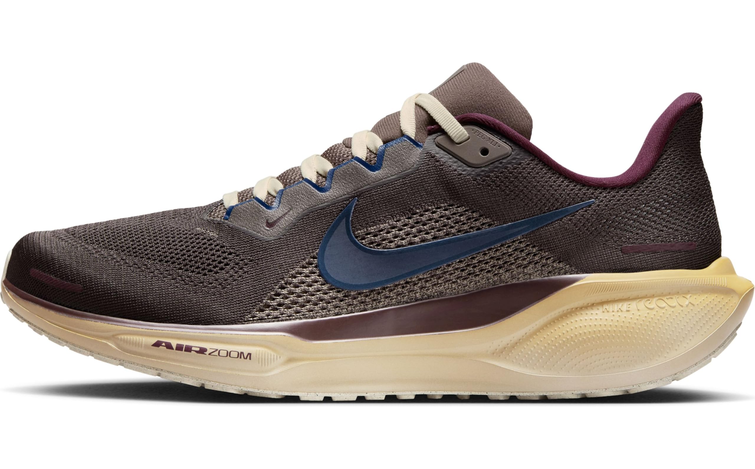 Nike Pegasus 41 Premium Men's Road Running Shoes (HV4327-299, Medium Ash/Cave Stone/Desert Moss/Blue Void) Size 9.5 Image