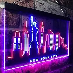 ADVPRO New York City Skyline Silhouette Dual Color