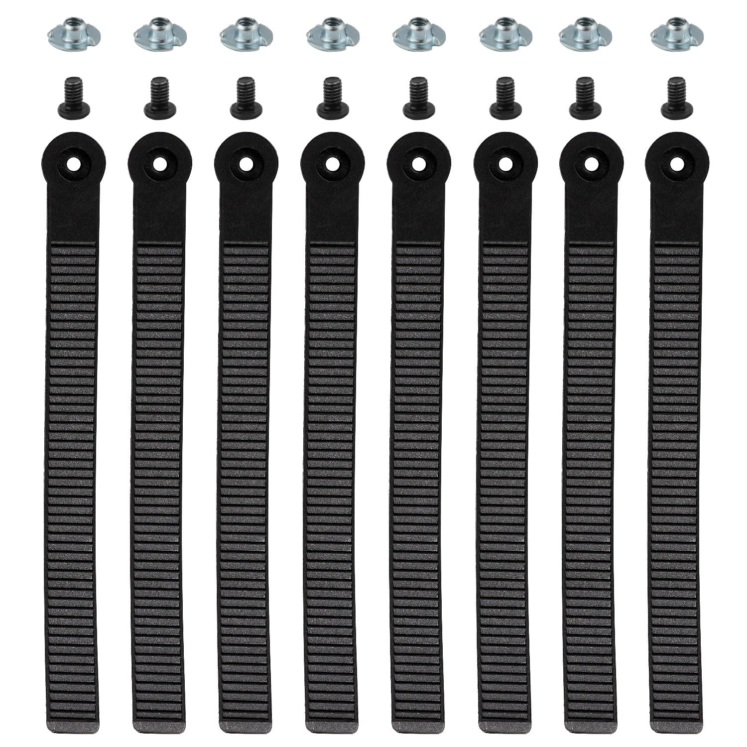 lasuroa 8 Pcs Snowboard Ankle Binding Straps, Snowboard Ladder Strap Ski Straps Parts for Bindings Snowboard Binding Straps Replacement for Snowboard