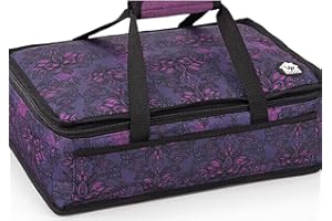 VP Home Insulated Casserole Carrier Travel Bag (Henna Tattoo) for Trip, Birthday Party, Mother's Day, Holiday, Christmas Day, Grocery Store, Supermarket, Outdoor Picnic etc
