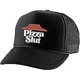 ALLNTRENDS Pizza Slut Trucker Hat Embroidered Adult Baseball Cap Adjustable Snapback
