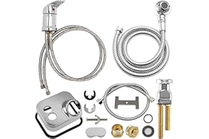 WFHQSM Salon Shampoo Bowl Faucet Vacuum Breaker Kit, Faucets for Shampoo Bowls with Hose and Sprayer Replacement Part, Shampo