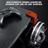 ENHANCE PC Gaming Headset Hook Holder Hanger Mount Red 360 Rotating Arm Under view 8