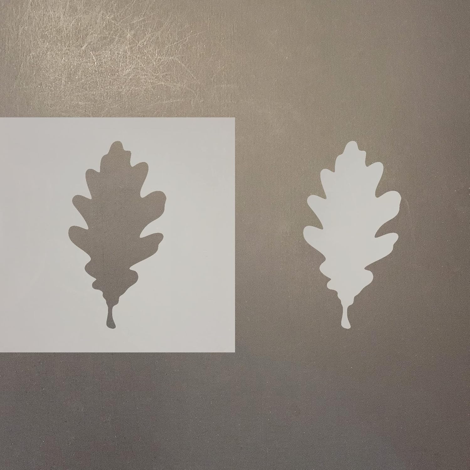 Mixed Media - Oak Leaf 2 Reusable Mylar Stencil - Art Craft Supplies 4 Inch