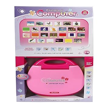 toykart Educational Computer ABC and 123 Learning Kids Laptop with LED Display and Music