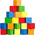 Foam Cubes 144 pcs, 5.9"x5.9"x5.9" Colorful Flame Retardant Foam Pit Blocks Premium Quality Foam Pit Cubes for Trampoline Arenas, Gymnastics, Parkour Courses, Skateboard Parks, Playground(5 Colors)