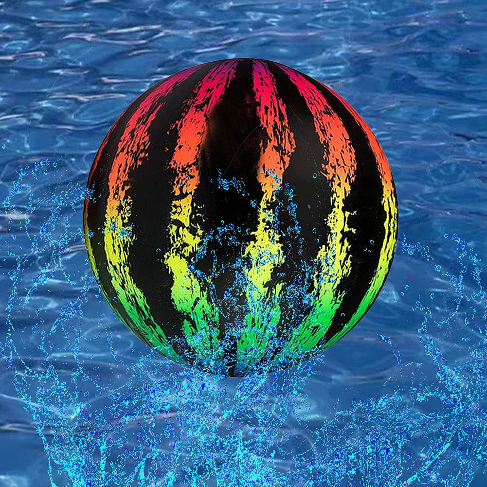 Morofme Swimming Pool Ball 9 inch Ball Game for Pool Swimming Float Toy Balls Inflatable Pool Balls for Under Water Passing Buoying Dribbling Diving and Pool Games for Teens Adults (Colorful)